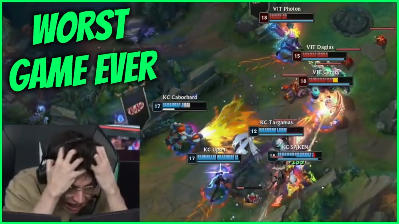 Caedrel Raging For 3 Minutes At The Most DISGUSTING LEC Game (KC VS VIT)