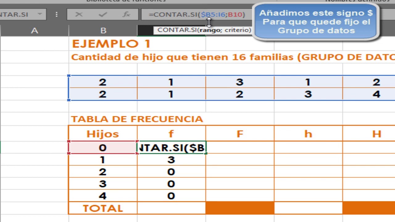 Tabla De Frecuencia Discreta En Excel Youtube