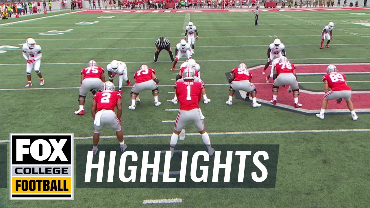 Justin Fields scores his first TD with Ohio State | FOX COLLEGE FOOTBALL HIGHLIGHTS