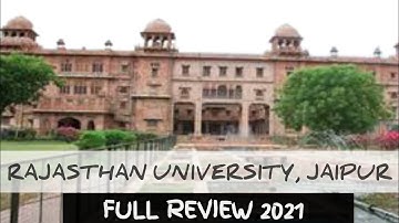 Rajasthan University Review || campus, courses, fees, eligibility, placement ||