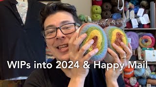 219 Yarn Video - WIPs Being Carrying Over to 2024, Happy Mail and Updates