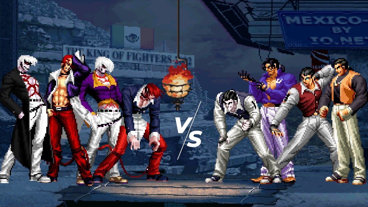 Iori Yagami Team vs Robert Garcia Team [Kof2002 Mugen]
