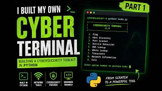 I Built My Own Cybersecurity Terminal in Python 🔐 | Part 1