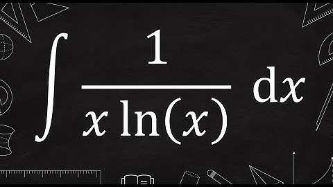 integral of 1/(x*ln(x)) | u substitution