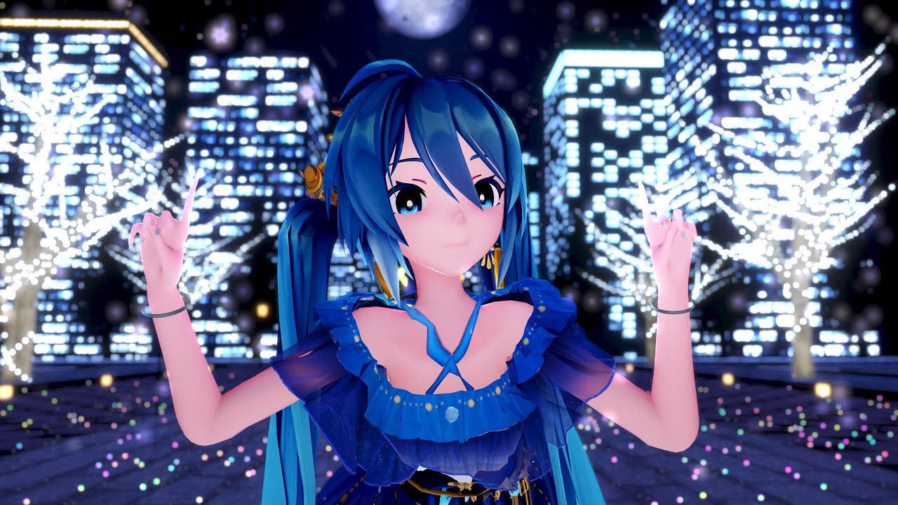 【MMD】『Snow Fairy Story』「Hatsune Miku/Sour式改変初音ミク夜蝶(Night Butterfly)」【4K 60fps h265】