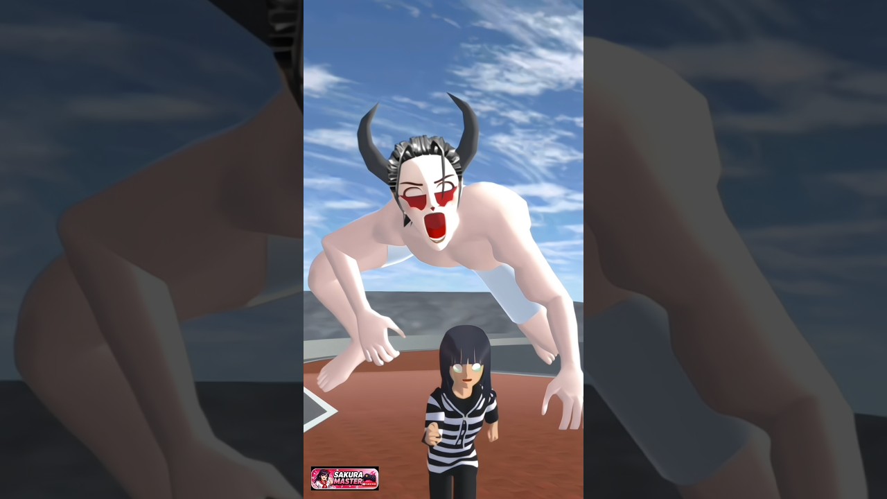 😱 Monster Raksasa Mengejar Mio di Jalan! | #shortsfeed #sakuraschoolsimulator #foryou #shortsfeed