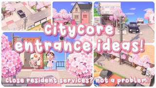 Citycore Entrance Ideas (featuring close Resident Services!) || ACNH