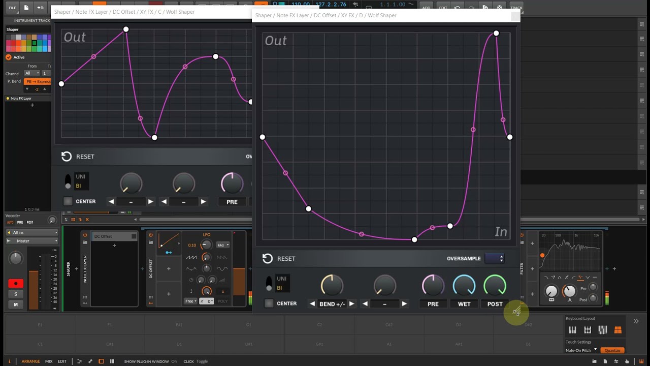 Bitwig 4.1 live jam - crunchy slipwaves