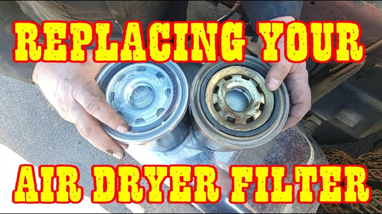 Replacing Air Dryer Filter on a SemiTruck otrtrucking trucking 