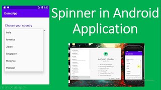 Creating Spinner or drop down list box in Android