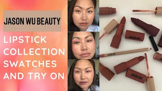 JASON WU BEAUTY - LIPSTICK COLLECTION, SWATCHES AND TRY ON