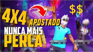 5 DICAS DE COMO GANHAR TODOS 4X4 APOSTADO - FREE FIRE ESTRATÉGIAS E TÉCNICAS