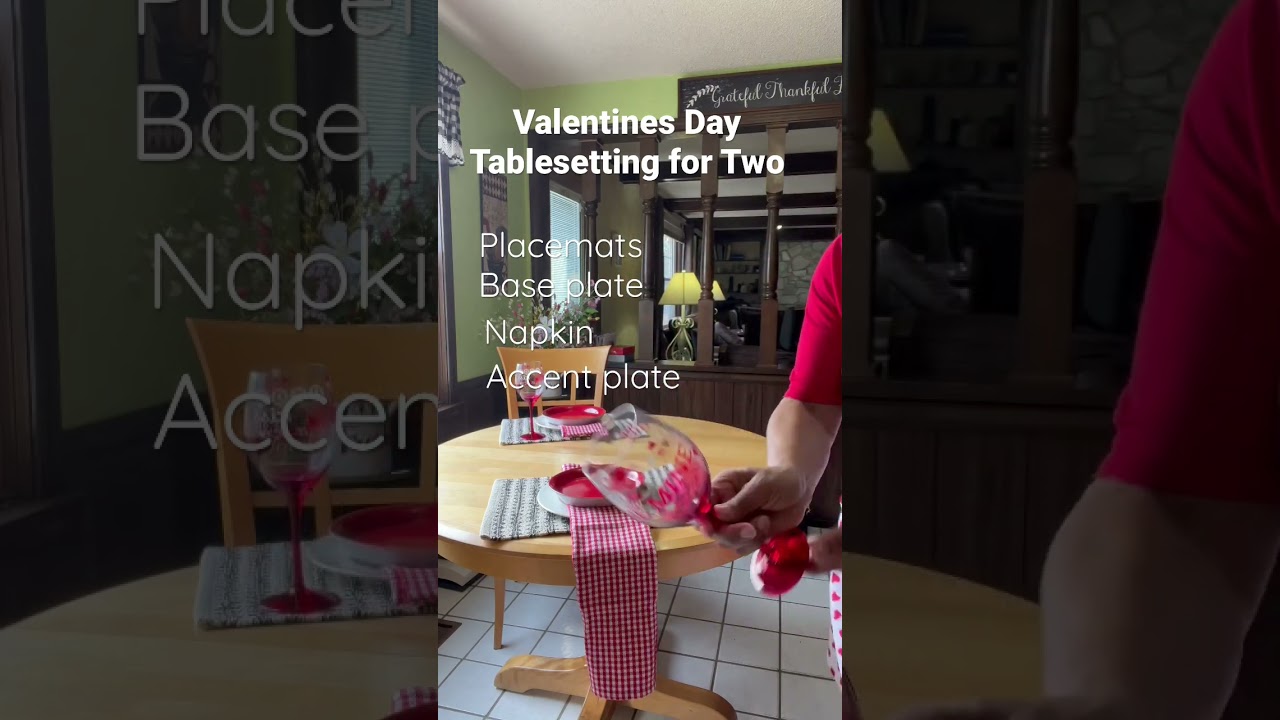 Romantic Valentines Day Tablescape for Two | Homemaking with Purpose