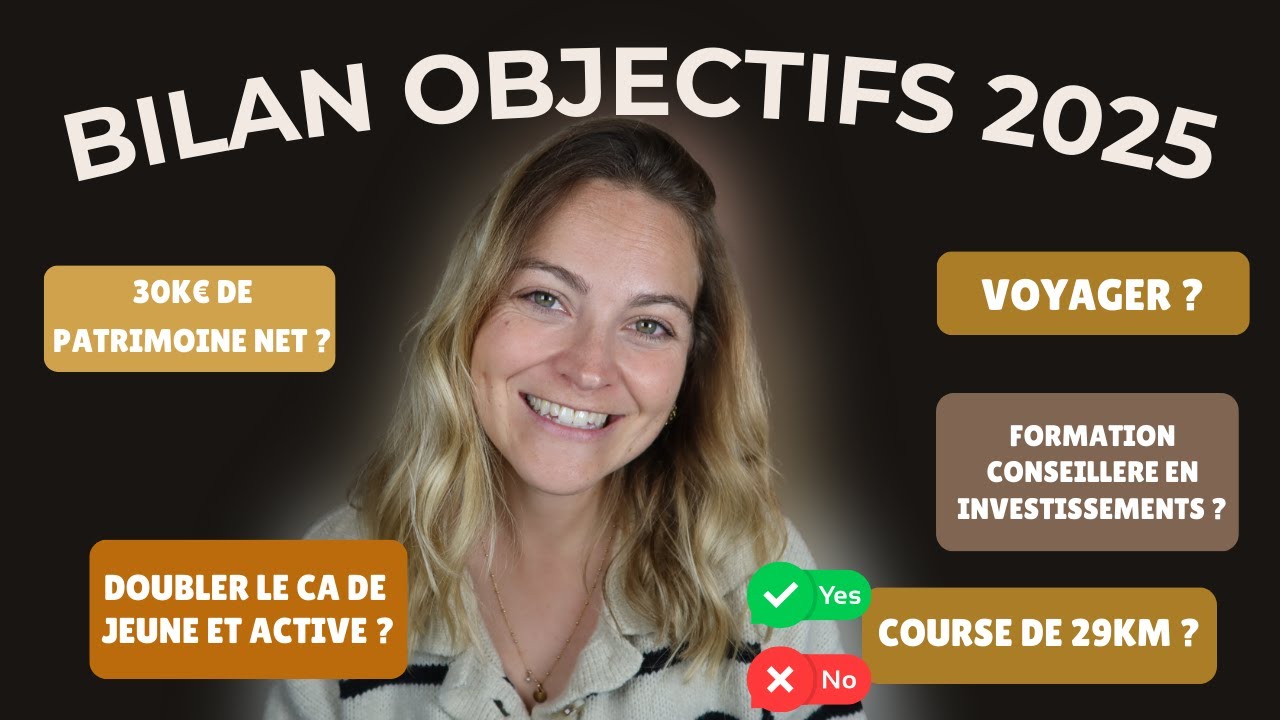BILAN 2025 - Objectifs financiers, personnels, professionnels,.. - Réussite et échecs !