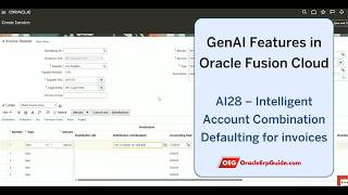 GEN AI - AI28 - Intelligent Account Combination Defaulting for invoices