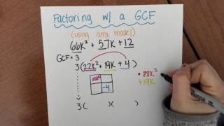 Factoring Area Model with GCF