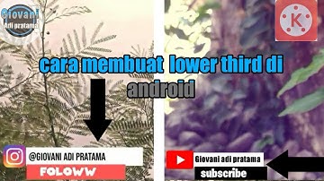 Cara membuat lower third di android