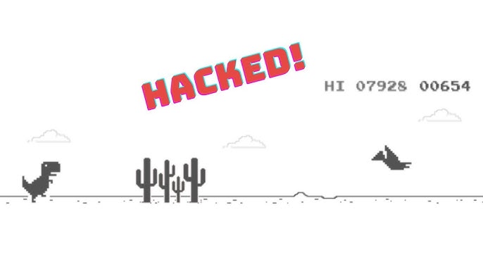 Jogo do dinossauro Google HACK #trexgame #googlegame 