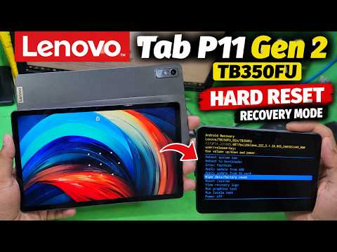 Lenovo Tab P11 Gen 2 TB350FU Hard Reset | Recovery Mode & Factory Reset | Forgot Password