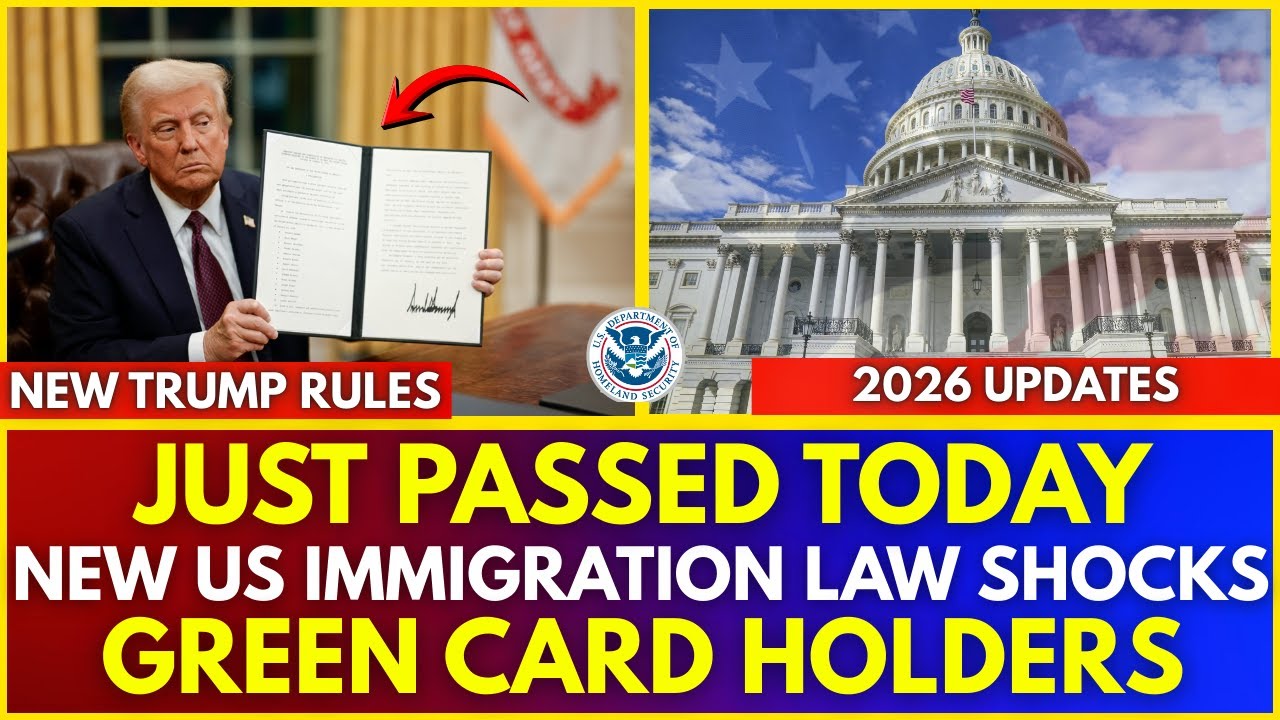 🚨 JUST PASSED TODAY: New U.S. Immigration Law Shocks Green Card Holders Nationwide!