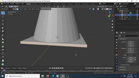 Part 7 How to create a traffic cone Blender  - Using Face Select