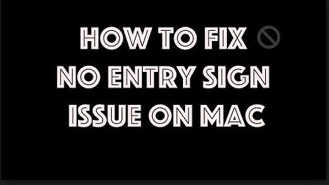 How to fix No Entry sign on Mac ✅ | Factory reset