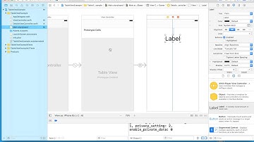 05 TableView Details View Setup step 2 add a label