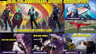 OB45 7TH ANNIVERSARY ADVANCE SERVER UPDATE PREVIEW | OB45 NEW CHARACTER DETAILS, VEHICLE, GAME MODE