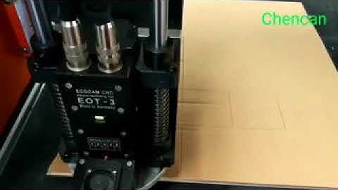 Packing box cardboard cutting by CNC Knife