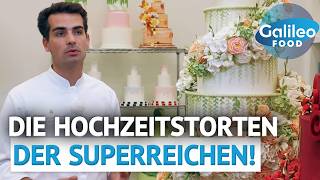 Hochzeitstorte für 40.000€?! Das steckt in den Torten der High Society! | Galileo Food