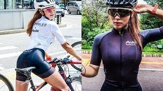 サイクリング女子 ロードバイクにまたがる女の子にクギヅケ Attractive Body Youtube