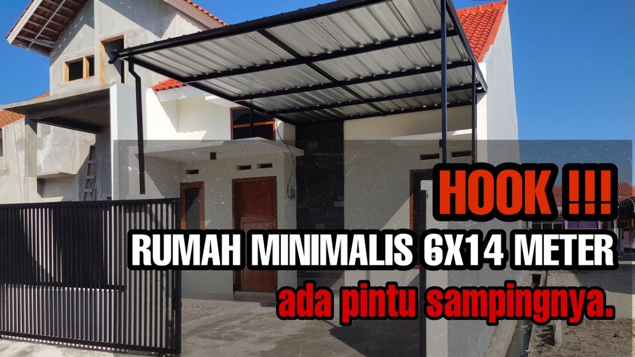  Rumah  Minimalis  Sederhana  di Hook  6x14 Meter YouTube