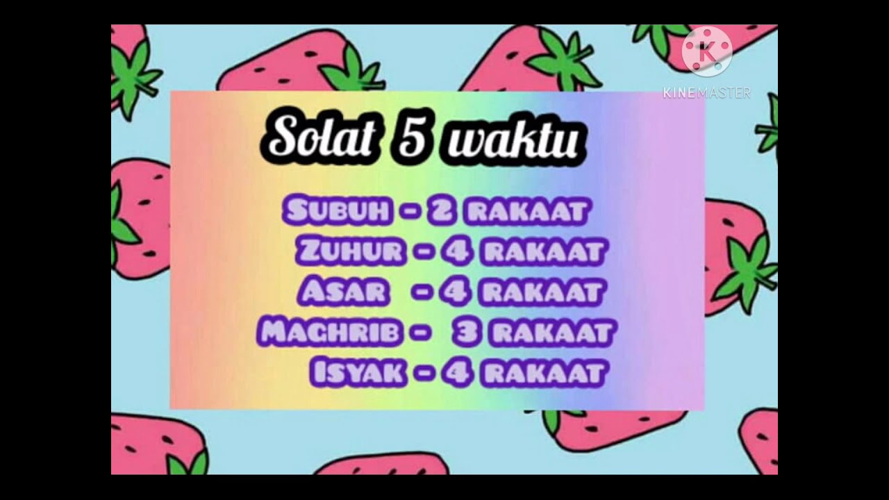 NIAT SOLAT 5 WAKTU - YouTube