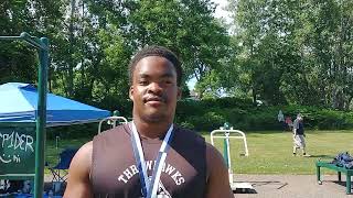 CIAC Hammer Throw Champion Khile Francis