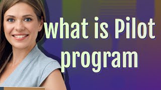 Pilot program | meaning of Pilot program