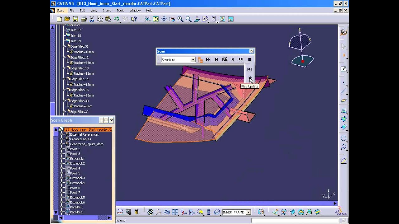 CATIA V5 Mechanical Shape Design (HDX) or HD2 with GSD - YouTube