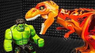 Lego DINOSAURS vs HULK in Jurassic World 13+