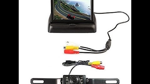 E-best 4.3 Foldable TFT LCD Monitor RearView Camera System Backup Camera Overview