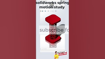 #solidworks Spring Animation | Motion study in solidworks |