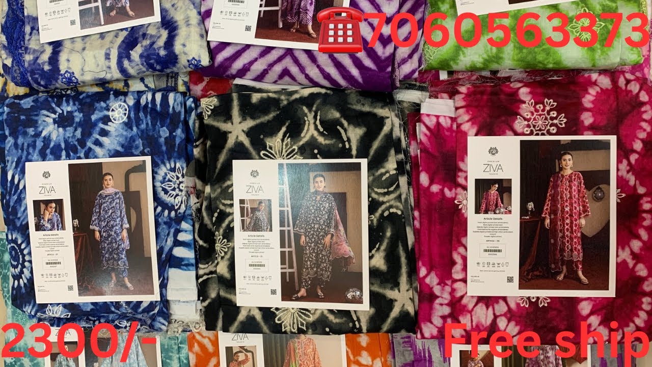 Ziva by gulljee lawn embroidered collection🌼new arrivals🌟new stock☎️7060563373