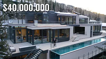Stunning $39,990,000 Modern Home in Vail Colorado