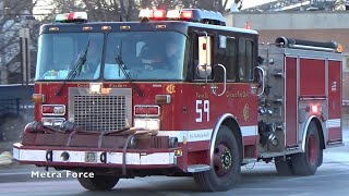 Chicago Fire Dept Engine 59 (Spare) Responding