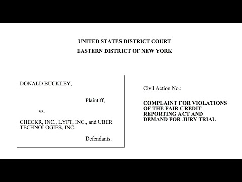 How to fight CHECKR, Uber and Lyft. YOU sue them. Take them to court, you are losing money.