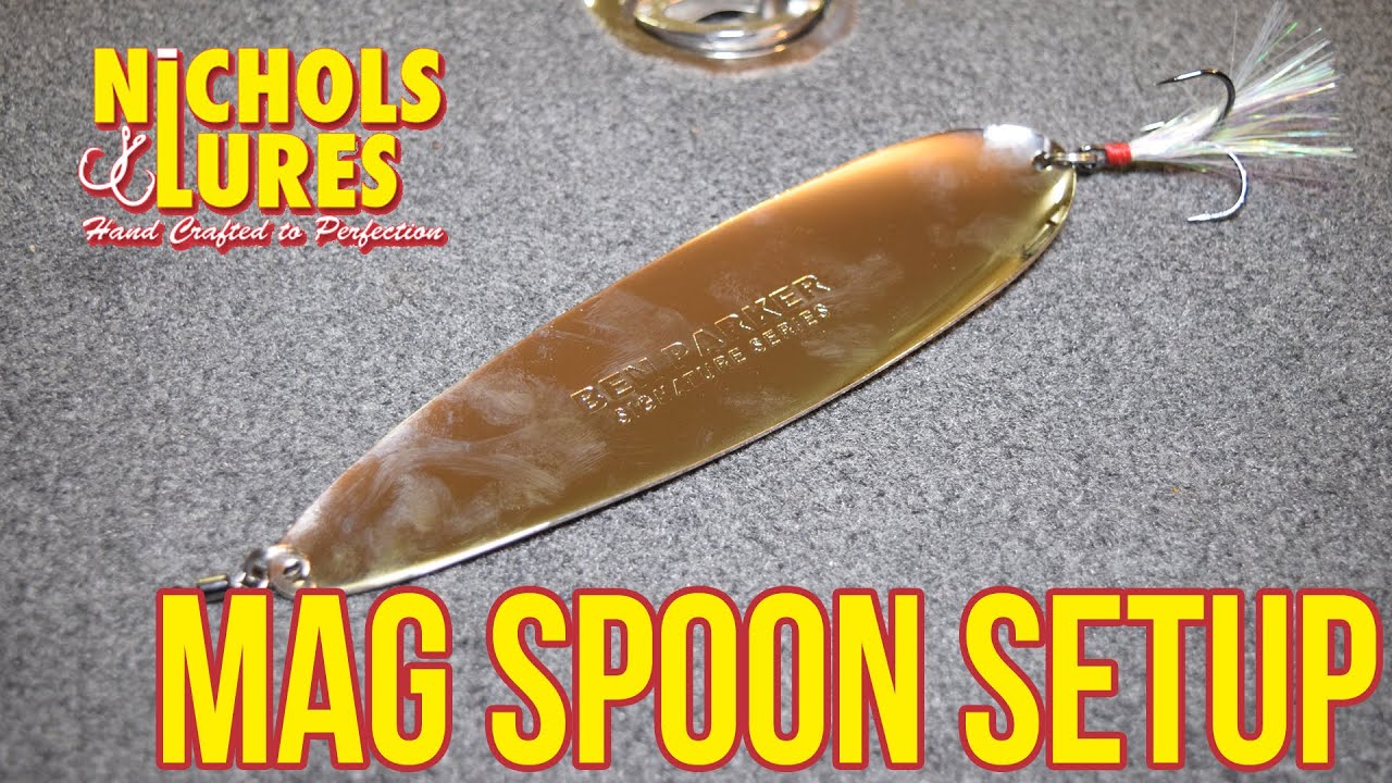 What to use to fish the Nichols Benn Parker Mag Spoon for Bass - YouTube