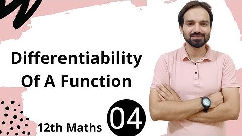 Differentiability of a function | Chapter 5 | Class 12 maths ncert