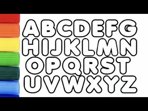 How to Draw Bubble Letters | Easy ABC Coloring for Beginners - YouTube