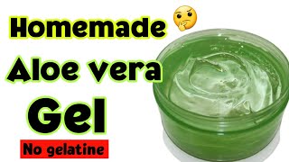 How to make aloe vera gel at home | DIY Homemade aloe vera gel