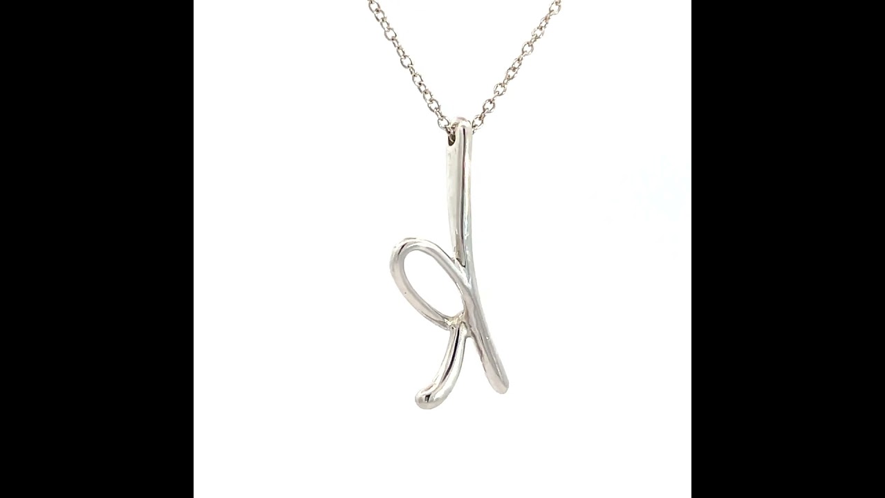 ティファニー ティファニー レターk ネックレス SV925 TIFFANY&Co 