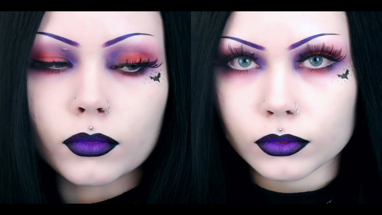 HALLOWED BATS Inspired Makeup Tutorial YouTube