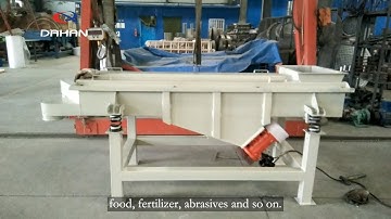 Small linear vibrating screen circular vibrating screen equipment test